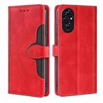 For Honor 200 5G Skin Feel Magnetic Buckle Leather Phone Case(Red)