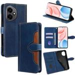 For Honor 400 Global 156.5mm Skin Feel Magnetic Buckle Leather Phone Case(Blue)