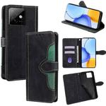 For Honor X60 GT 5G Skin Feel Magnetic Buckle Leather Phone Case(Black)