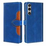 For ZTE Anshin Family Skin Feel Magnetic Buckle Leather Phone Case(Blue)