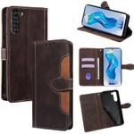 For ZTE nubia S 5G A403ZT Skin Feel Magnetic Buckle Leather Phone Case(Brown)