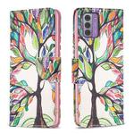 For Nokia G42 Colored Drawing Pattern Leather Phone Case(Tree Life)