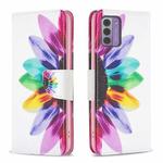 For Nokia G42 Colored Drawing Pattern Leather Phone Case(Sun Flower)