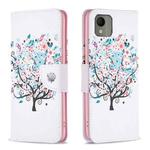 For Nokia C110 Colored Drawing Pattern Leather Phone Case(Tree)