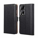 For Honor 90 Pro 5G Ostrich Texture Horizontal Flip Leather Phone Case(Black)