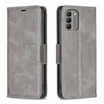 For Nokia G310 Lambskin Texture Pure Color Flip Leather Phone Case(Grey)