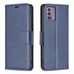 For Nokia G42 Lambskin Texture Pure Color Flip Leather Phone Case(Blue)