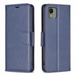 For Nokia C110 Lambskin Texture Pure Color Flip Leather Phone Case(Blue)
