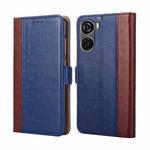 For ZTE Axon 40 Lite Ostrich Texture Horizontal Flip Leather Phone Case(Blue)