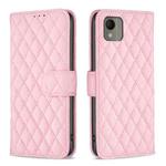 For Nokia C110 Diamond Lattice Wallet Flip Leather Phone Case(Pink)