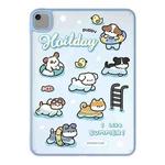 For iPad 10.2 2021 / 2020 / 10.5 Painted Acrylic Tablet Case(Swimming Puppy)