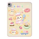 For iPad Air 2022 / 2020 10.9 Painted Acrylic Tablet Case(Butter Cookies)