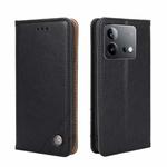 For vivo iQOO Neo 8 / 8 Pro 5G Non-Magnetic Retro Texture Leather Phone Case(Black)