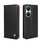 For Huawei Enjoy 60 Pro / nova 11i Non-Magnetic Retro Texture Leather Phone Case(Black)