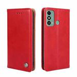 For ZTE Blade A53 4G Non-Magnetic Retro Texture Leather Phone Case(Red)