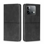 For vivo iQOO Neo 8 / 8 Pro 5G Cow Texture Magnetic Leather Phone Case(Black)