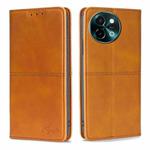 For vivo Y38 5G / T3x Global Cow Texture Magnetic Leather Phone Case(Light Brown)