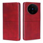 For vivo X100s Cow Texture Magnetic Leather Phone Case(Red)