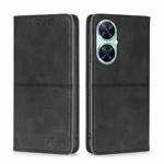 For Huawei Enjoy 60 Pro / nova 11i Cow Texture Magnetic Leather Phone Case(Black)