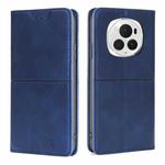 For Honor Magic6 Pro Cow Texture Magnetic Leather Phone Case(Blue)