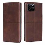 For Honor Play 60 Plus Cow Texture Magnetic Leather Phone Case(Dark Brown)