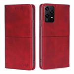 For Honor 200 Lite 5G Global Cow Texture Magnetic Leather Phone Case(Red)