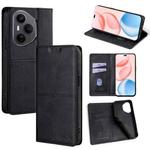 For Honor 400 Pro Global 160.8mm Cow Texture Magnetic Leather Phone Case(Black)