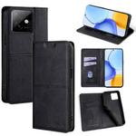 For Honor X60 GT 5G Cow Texture Magnetic Leather Phone Case(Black)