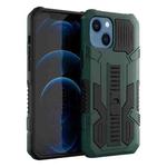 For iPhone 15 Plus Vanguard Warrior All Inclusive Double-color Phone Case(Dark Green)