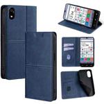 For ZTE Kantan Sumaho 4 A402ZT Cow Texture Magnetic Leather Phone Case(Blue)
