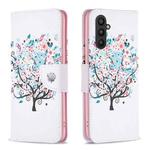 For Samsung Galaxy A25 5G Colored Drawing Pattern Leather Phone Case(Tree)