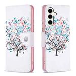 For Samsung Galaxy S23 FE 5G Colored Drawing Pattern Leather Phone Case(Tree)