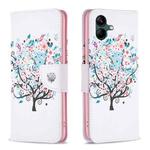 For Samsung Galaxy A05 Colored Drawing Pattern Leather Phone Case(Tree)