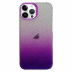 For iPhone 13 Pro Double Sided IMD Gradient Glitter PC Phone Case(Purple)