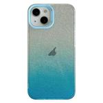 For iPhone 13 Double Sided IMD Gradient Glitter PC Phone Case(Blue)
