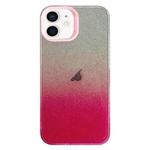 For iPhone 11 Double Sided IMD Gradient Glitter PC Phone Case(Pink)