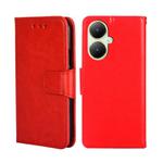 For vivo Y35+ 5G Crystal Texture Leather Phone Case(Red)