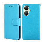 For vivo Y35+ 5G Crystal Texture Leather Phone Case(Sky Blue)
