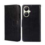 For vivo Y35+ 5G Crystal Texture Leather Phone Case(Black)