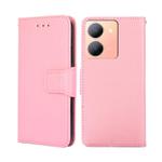 For vivo Y78 5G Crystal Texture Leather Phone Case(Pink)