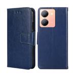 For vivo Y78 5G Crystal Texture Leather Phone Case(Royal Blue)