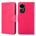 For Huawei nova 12 5G Crystal Texture Leather Phone Case(Rose Red)