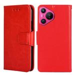 For Huawei Pura 70 5G Crystal Texture Leather Phone Case(Red)
