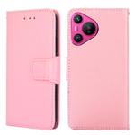 For Huawei Pura 70 5G Crystal Texture Leather Phone Case(Pink)