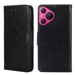 For Huawei Pura 70 5G Crystal Texture Leather Phone Case(Black)