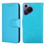 For Huawei Pura 70 Pro / 70 Pro+ 5G Crystal Texture Leather Phone Case(Sky Blue)