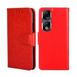 For Honor 90 Pro 5G Crystal Texture Leather Phone Case(Red)
