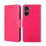 For ZTE Axon 40 Lite Crystal Texture Leather Phone Case(Pink)