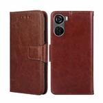 For ZTE Axon 40 Lite Crystal Texture Leather Phone Case(Brown)