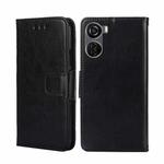 For ZTE Axon 40 Lite Crystal Texture Leather Phone Case(Black)